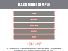 Tablet Screenshot of bassmadesimple.com